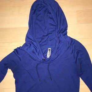 Royal blue Garage cowl neck hoodie size XS